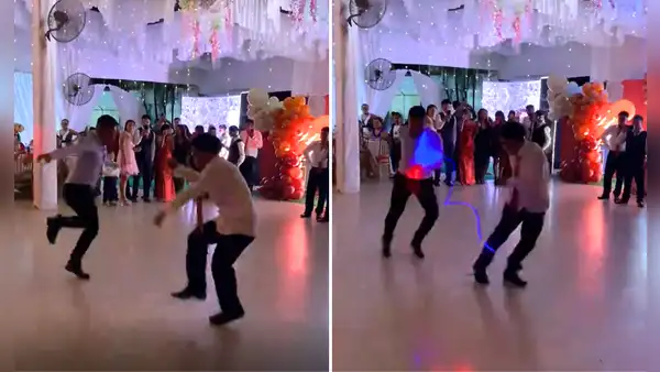 Joven reta a su padre a un duelo de baile en plena fiesta de promoción y en redes bromean: “Perdieron los dos”