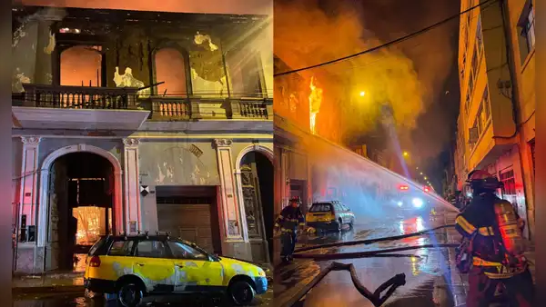Voraz incendio código 3 consumió viviendas en quinta en el Cercado de Lima: 13 familias damnificadas