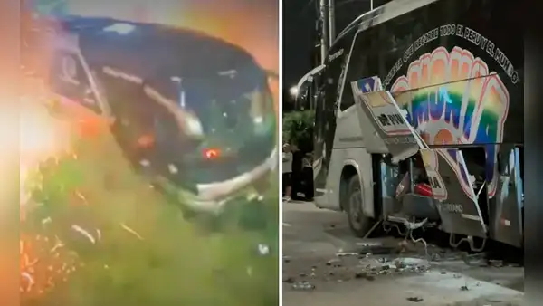 Atentan con explosivo a bus de la agrupación Armonía 10 de Walther Lozada durante presentación en Trujillo