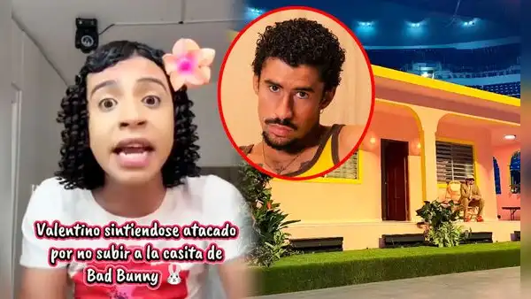 Tiktoker Valentino revela que perdió su entrada a la 'casita' de Bad Bunny por no saber cuándo nació el cantante: "Ni sé el de mi familia”