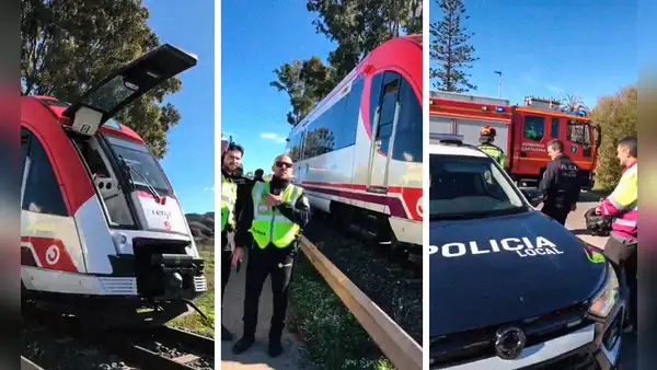 España registra tercer accidente ferroviario tras el choque de un tren con una grúa: se reportó 4 heridos