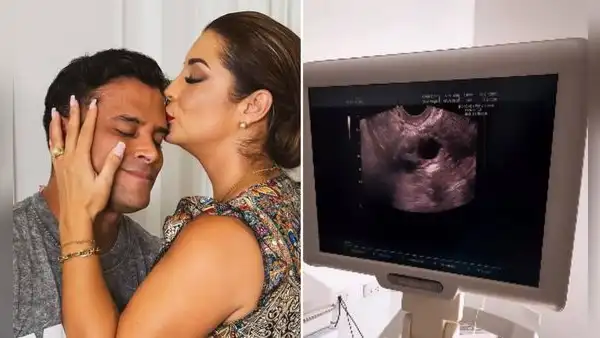 Karla Tarazona y Christian Domínguez acuden a clínica de fertilidad y sorprenden al mostrar ecografía: "Falta poco para el gran día"