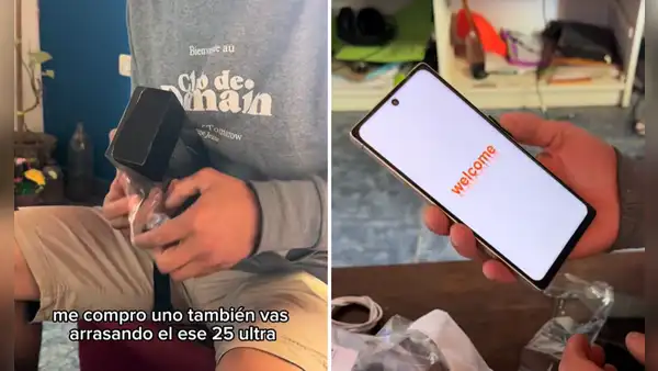 Joven compra un Samsung Galaxy X25 Ultra de 256 GB por Temu y su reacción al encenderlo desata risas: "Mira la fluidez"