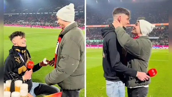 Árbitro que pidió matrimonio a su novio en Alemania es acusado de robo por su exjefe: fue ubicado tras video viral