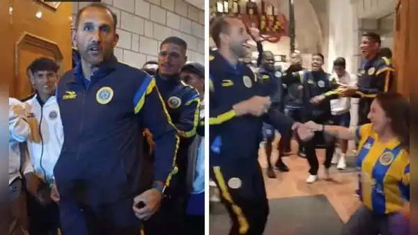 Hernán Barcos bailó en banderazo de FC Cajamarca y lanzó emotivo discurso: "El año que viene estaremos jugando la Copa Libertadores"