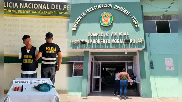 Cae presunto miembro de Los Injertos del Norte con dinamita en Piura