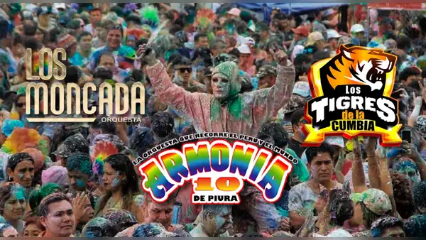 Conciertos gratis para el Carnaval de Cajamarca 2026: cuándo y dónde ver a Armonía 10, Hermanos Sánchez y Los Tigres de la Cumbia