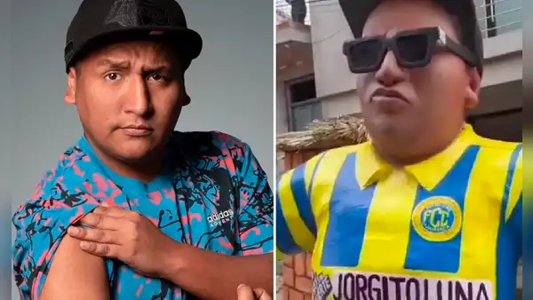 Muñeco gigante de comediante Jorge Luna genera revuelo en plenos Carnavales de Cajabamba por su gran parecido
