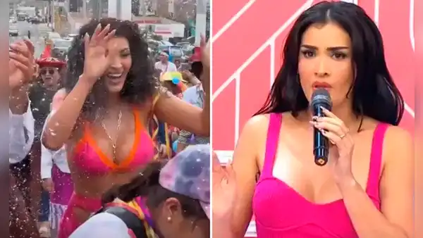 Micheille Soifer molesta con personas que le tiraron pintura en la cara en los carnavales del Callao: "Siempre hay gente malcriada"