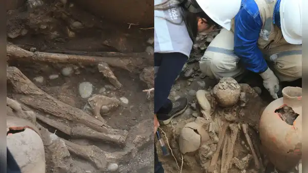 Un entierro prehispánico fue hallado por accidente durante una instalación de gas en Perú: tendría hasta 2.000 años de antiguedad