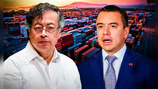 Ecuador elevará aranceles al 50% a Colombia ante la falta de "medidas efectivas" contra el crimen organizado