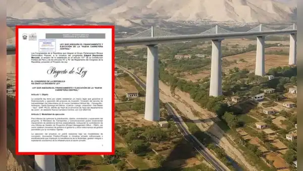 Nueva Carretera Central: Proyecto de Ley propone financiamiento exclusivamente con fondos públicos
