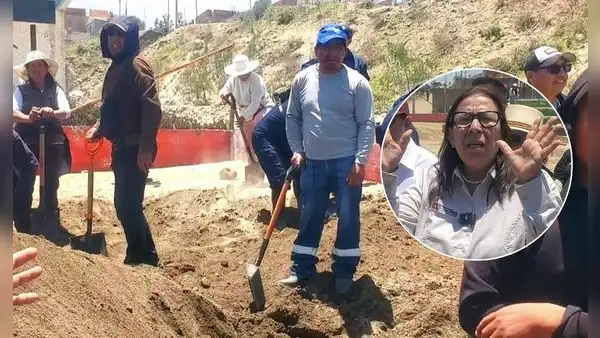 Afectados por huaicos en Arequipa le piden a ministra de Ambiente ayudar en las obras: “Que tome la lampa”