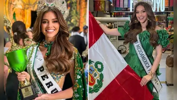 Natalia Calmell del Solar, prima de Tatiana Calmell, gana el Miss Mesoamérica Internacional 2026 y consigue segunda corona para Perú