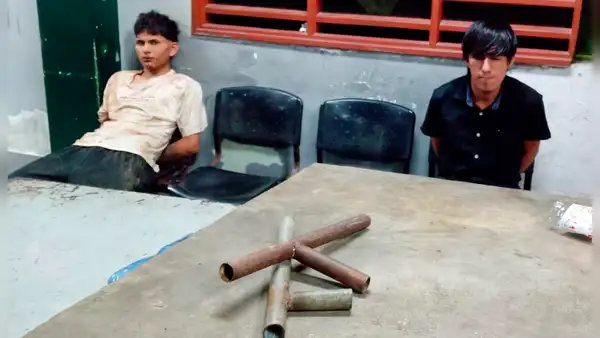 Iquitos: intervienen a dos jóvenes con armas artesanales tras pelea entre barristas