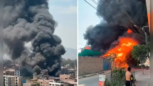 Incendio consumió almacén en San Juan de Lurigancho: bomberos controlaron la emergencia