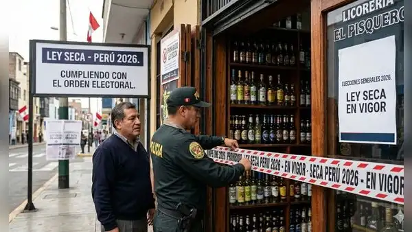 Ley seca Perú 2026: cuándo empieza, horarios y qué está prohibido por Elecciones Generales
