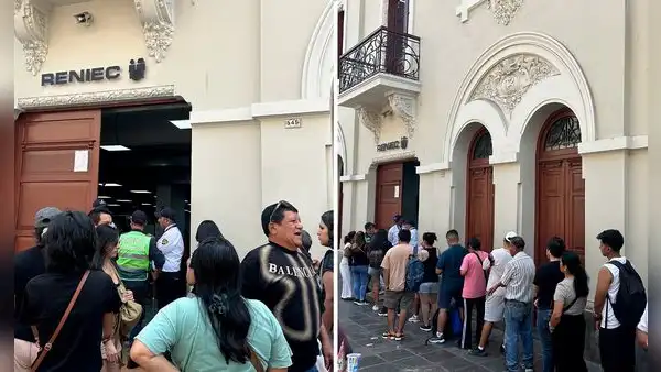 Reportan largas colas para el recojo del DNI a pocas horas de las elecciones generales 2026