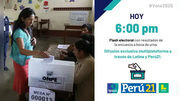 Elecciones 2026: IPSOS anuncia que el flash electoral a boca de urna será a las 6 de la tarde