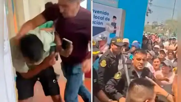 Jornada electoral terminó entre discusiones y golpes: retraso para votar ocasionaron peleas en Lima