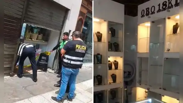 Millonario asalto cerca a la Plaza Mayor de Lima: roban más de $200.000 de joyería en Jirón de la Unión