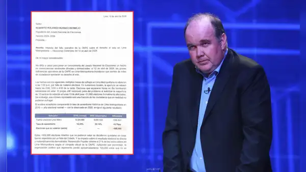 Rafael López Aliaga envía documento al JNE y pide suspender proclamación de resultados de primera vuelta