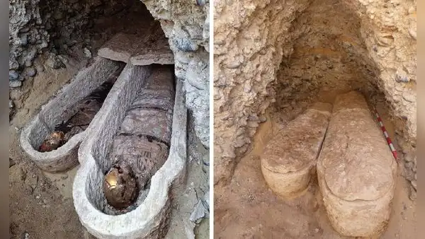 Arqueólogos descubren en Egipto momia romana con papiro de La Ilíada de Homero y lenguas de oro en tumba antigua