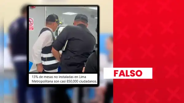 Es falso que no se instalaron el 13% de mesas de votación en Lima durante las elecciones presidenciales