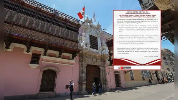 Cancillería confirma retorno de 7 peruanos desde Rusia: ya son 25 los repatriados desde abril