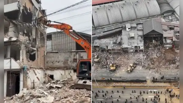 Demuelen construcciones ocupadas por más de 20 años en la Carretera Central para ampliar avenida Nicolás Ayllón