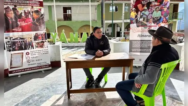 Corte del Santa realiza Mesa de Partes Itinerante y capacitaciones en el distrito de Yanac