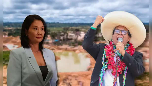Roberto Sánchez concentra votos en zonas de minería ilegal, mientras Keiko Fujimori lidera en áreas de tala ilegal
