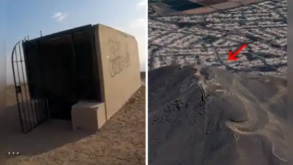 Esta misteriosa casa fue construida en la cima de un cerro en La Molina: tiene patio, baño y un estrado