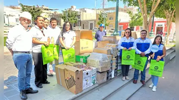 Corte de Moquegua entrega 300 kilogramos de residuos electrónicos para su reciclaje