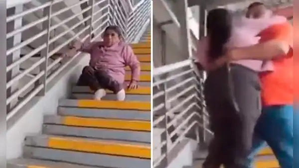 Mujer se arrastró por escaleras en estación de la Línea 1 del Metro de Lima ante falta de ascensor operativo