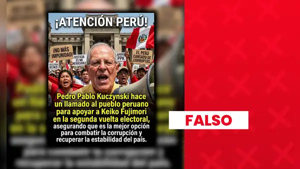 Es falso que PPK haya pedido a la población apoyar a Keiko Fujimori en la segunda vuelta presidencial