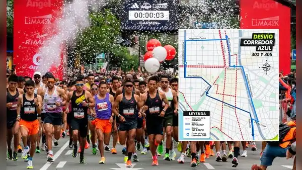 Maratón Lima 42K cierra importantes vías en Miraflores: rutas alternas y cambios en transporte