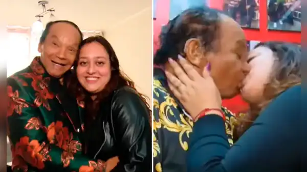 Melcochita y su novia de 22 años sorprenden al ‘casarse’ y sellan su amor con apasionado beso