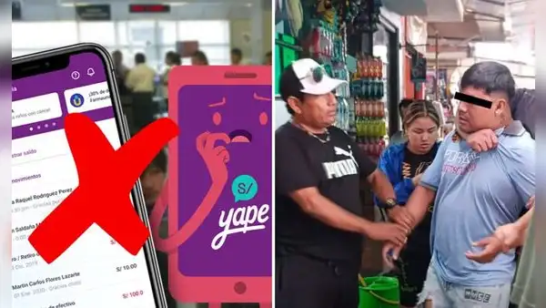 Estafa con Yape falso termina mal: comerciantes retienen a hombre acusado de realizar pagos fraudulentos