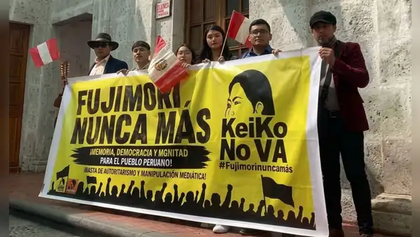 Arequipa: colectivos anuncian movilizaciones en contra de Keiko tras su llegada