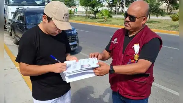 Juez de Paz Letrado de Cabana entrega depósito por reparación civil a agraviado en Chimbote