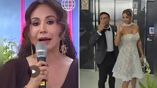 Janet Barboza se decepciona con Christian Domínguez por querer cobrarle la exclusiva de su boda con Karla Tarazona: "No somos amigos"