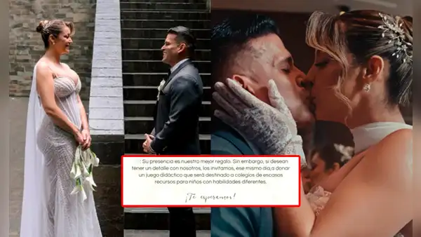 Revelan el noble pedido de Christian Domínguez y Karla Tarazona por su boda: ayudar a colegio de niños con habilidades diferentes