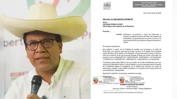 Roberto Sánchez pide eliminar leyes procrimen