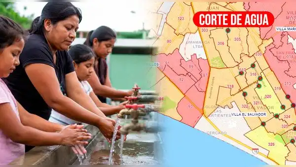¡Atención usuarios! Corte de agua de hasta 15 horas afectará estos distritos de Lima este lunes 8 de junio