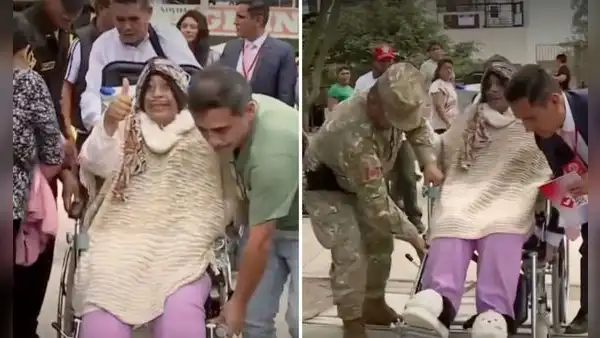 Con tanque de oxígeno y asistencia médica, señora acudió a votar en Carabayllo pese a su delicado estado de salud: "Estoy feliz"