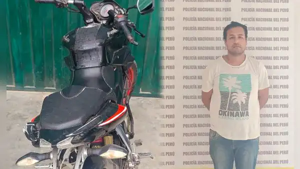 Intervienen a personero cuando llegaba a local de votación a bordo de una moto robada en Chiclayo