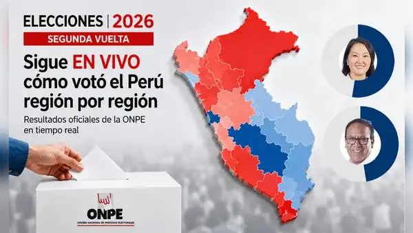Resultados ONPE 2026 EN VIVO: Mapa interactivo de cómo votó cada región del Perú