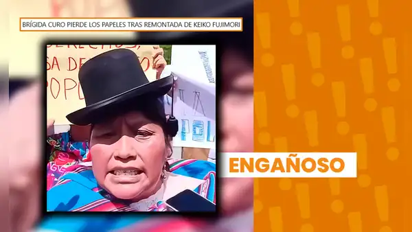 Brígida Curo sí mencionó que “la japonesa se vaya a su país” en alusión a Keiko Fujimori, pero no cuando Fuerza Popular comenzó a liderar conteo de la ONPE