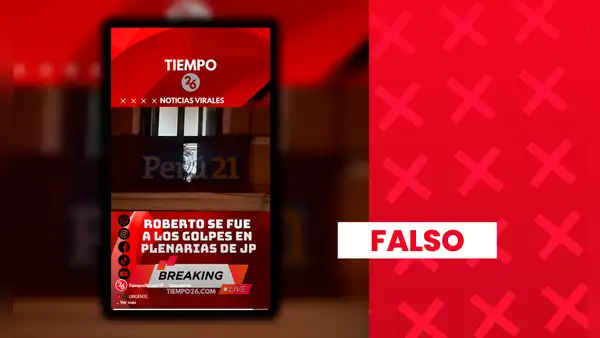 Es falso que Roberto Sánchez protagonizara una pelea en plenaria de Juntos por el Perú